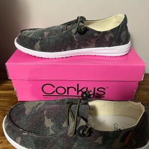 Corkys Camouflage Slip-On Shoes